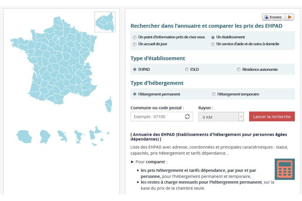 comparateur maisons de retraites