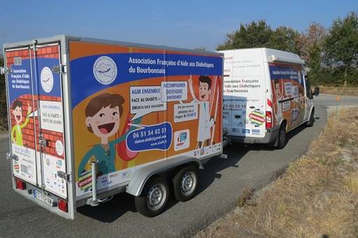 Camion itinérant diabète dans l'Allier
